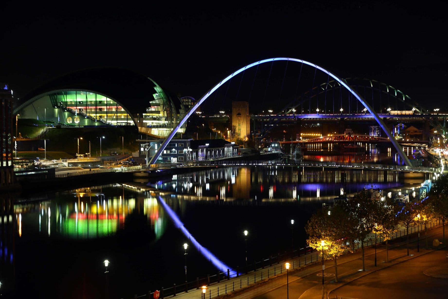 Newcastle at night Quayside 1